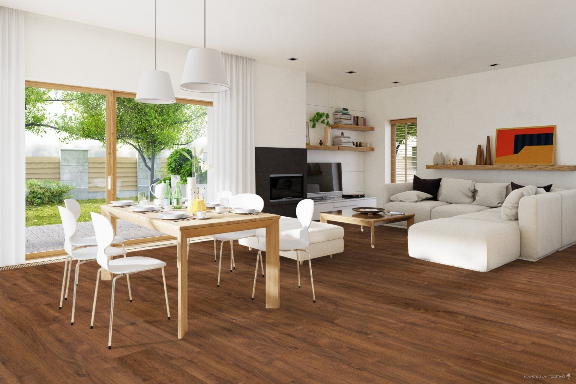 LSF005 Sherlock Flooring Kokanee 12.3 mm Waxed Edge Laminate Flooring AC4 (1)