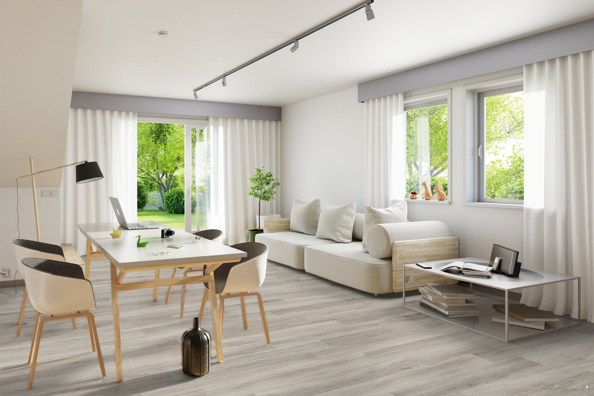 LSF017 Sherlock Flooring Sterling Oak 12.3 mm Waxed Edge Laminate Flooring AC4 (1)